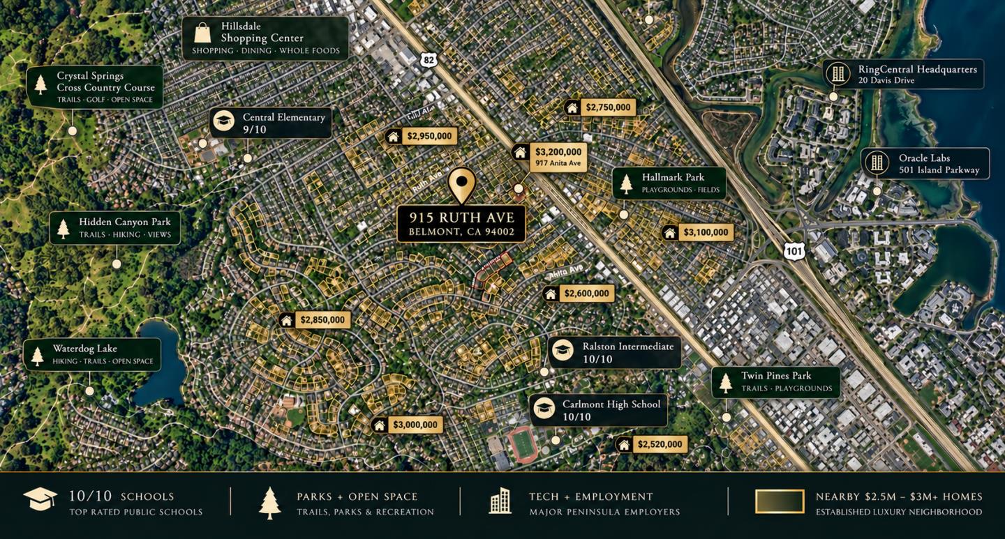 915 Ruth Avenue, Belmont, CA 94002