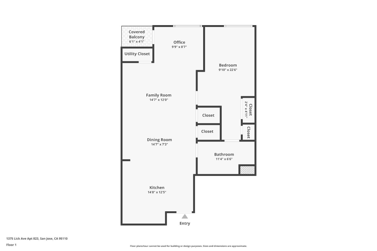 1375 Lick Avenue, #823, SanJose, CA 95110